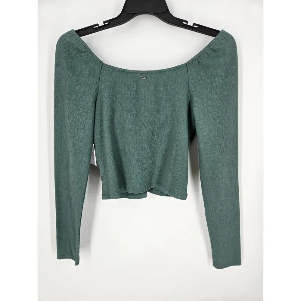 NEW O'Neill Kristina Silver Pine Long Sleeve Center Twist XL